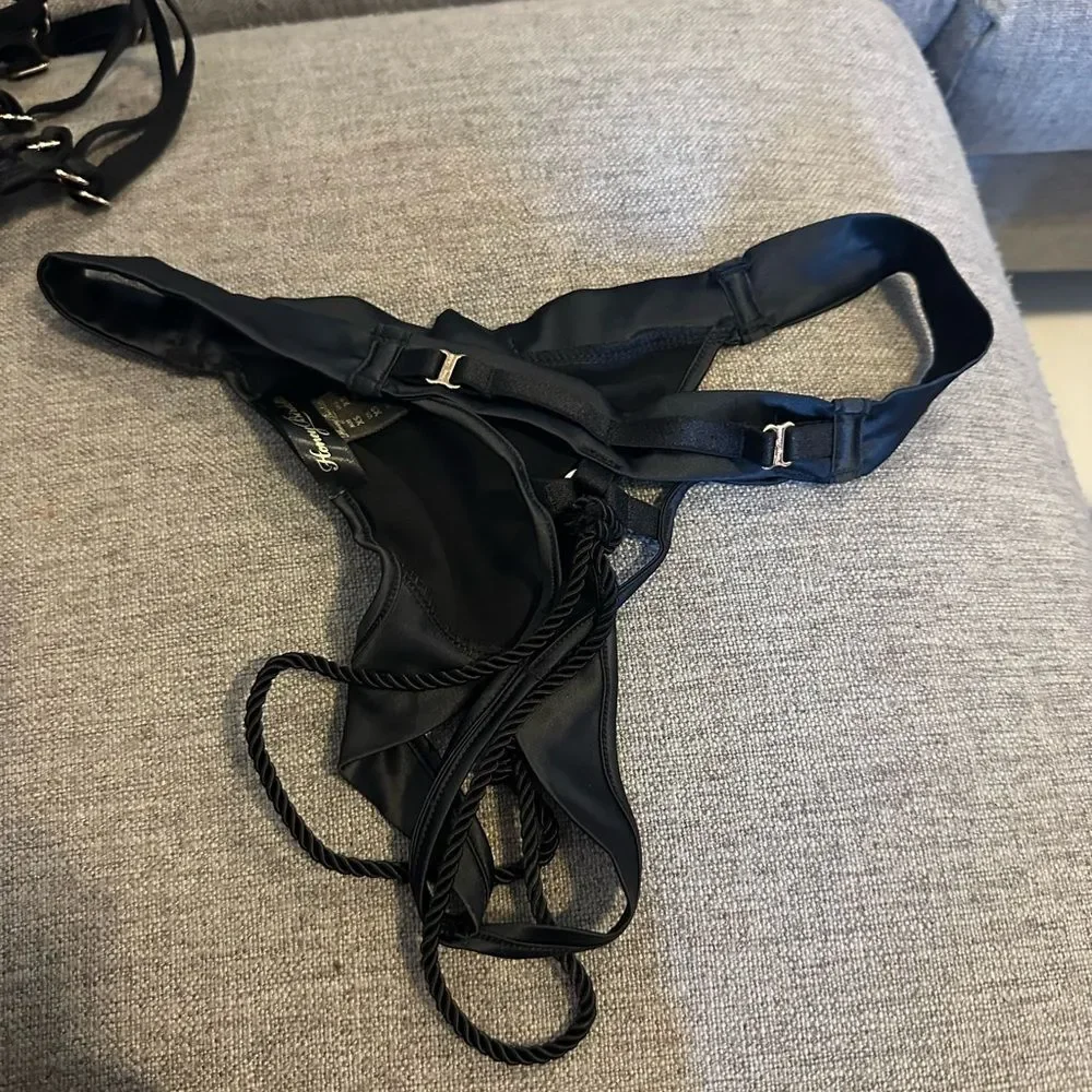 Honey Birdette Shibari Elegant Black Lingerie set